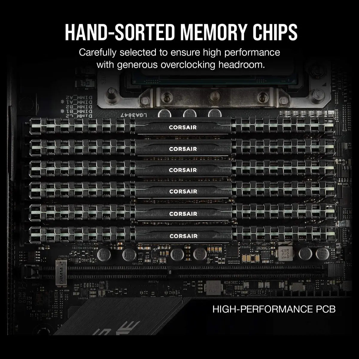 CORSAIR Vengeance LPX DDR4 RAM 32GB (2x16GB), Up to 3200MHz, CL16-20-20-38, 1.35V, Intel XMP, AMD EXPO, Black, CMK32GX4M2E3200C16