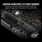 CORSAIR Vengeance LPX DDR4 RAM 32GB (2x16GB), Up to 3200MHz, CL16-20-20-38, 1.35V, Intel XMP, AMD EXPO, Black, CMK32GX4M2E3200C16