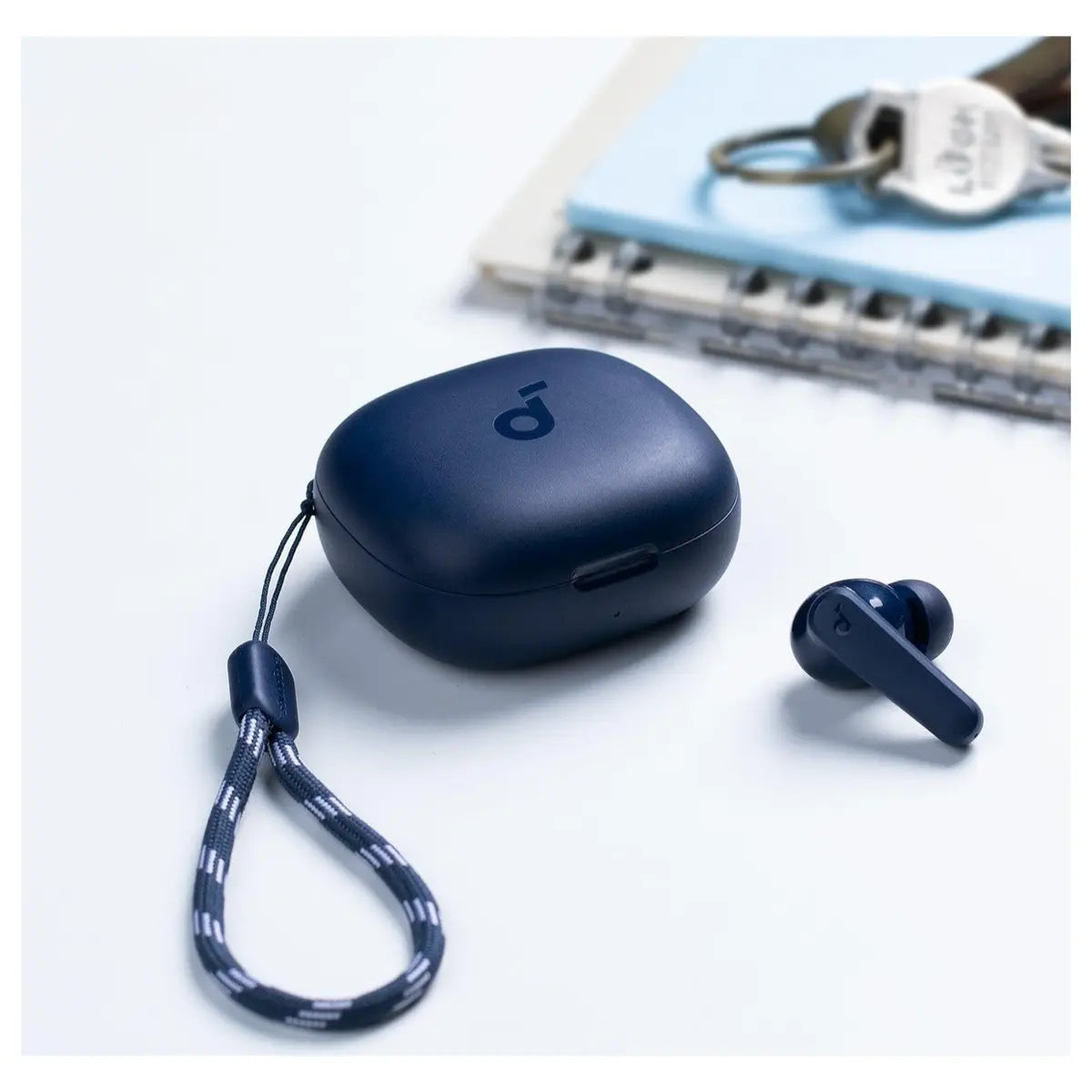 Anker SoundCore R50i True Wireless Earbuds, 10mm Drivers With Boosted Bass, 10hrs Per Charge 30hrs With Case, Soundcore App 22 EQ Presets Find My Earbuds, 2 Mics With AI-Enhanced Clear Calls, Blue