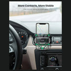 UGREEN Gravity Drive Air Vent Car Mount Phone Holder, Automatic Gravity Locking, One-Handed Operation, Five-Point Support, Black 80871