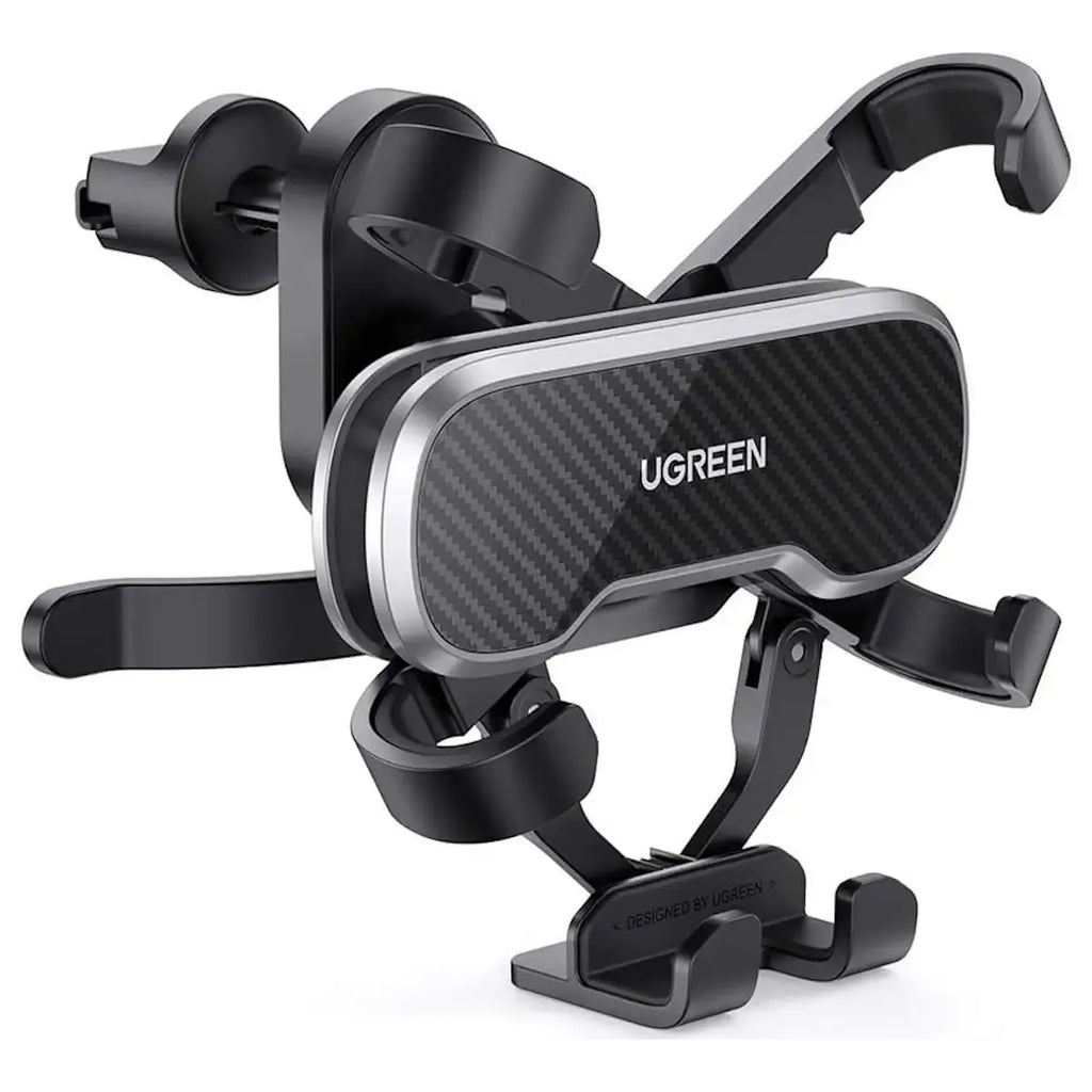 UGREEN Gravity Drive Air Vent Car Mount Phone Holder, Automatic Gravity Locking, One-Handed Operation, Five-Point Support, Black 80871