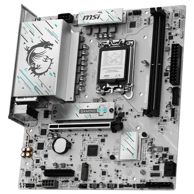 MSI B860M GAMING WIFI Motherboard, Intel B860 Chipset, LGA1851, DDR5 9066+MT/s, PCIe 5.0 x16, 2x M.2, Wi-Fi 7, Realtek 5Gbps LAN