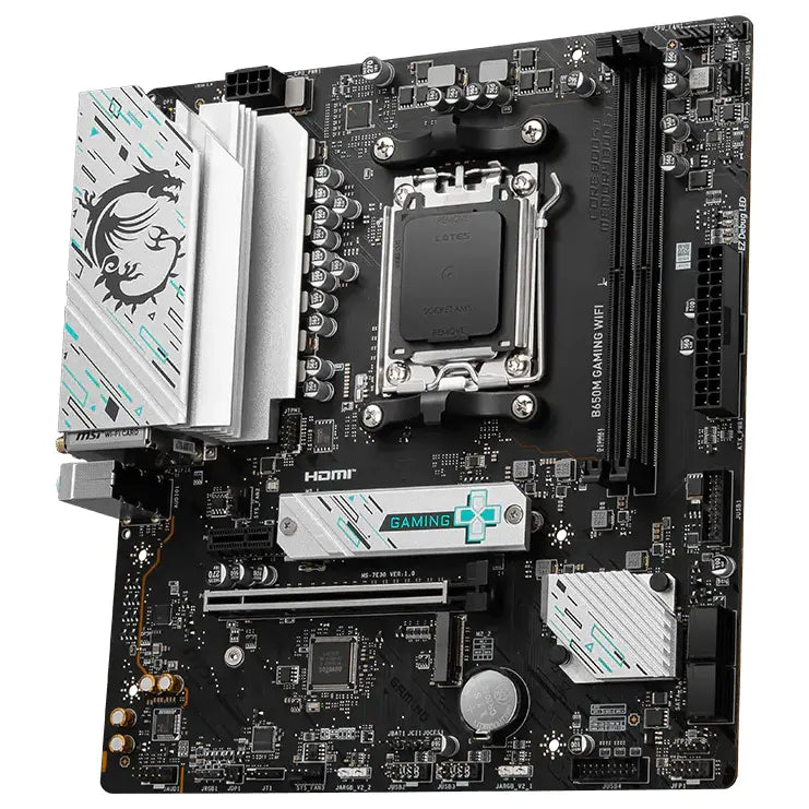 MSI B650M GAMING WIFI Motherboard, AMD B650 Chipset, Socket AM5, DDR5 Up To 7800+(OC)MHz, Wi-Fi 6E, Bluetooth 5.3