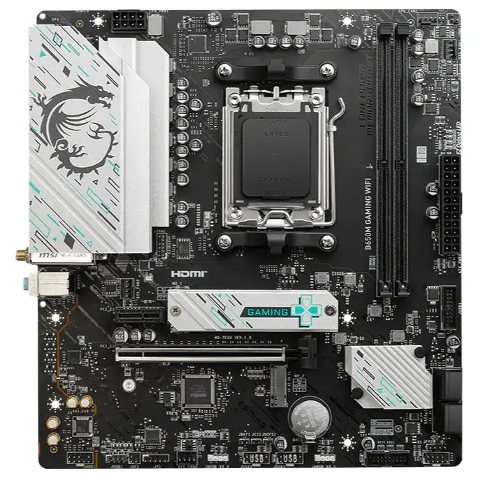 MSI B650M GAMING WIFI Motherboard, AMD B650 Chipset, Socket AM5, DDR5 Up To 7800+(OC)MHz, Wi-Fi 6E, Bluetooth 5.3