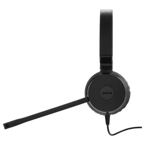Jabra Evolve 20 MS Stereo USB-C and USB-A Wired Headset, 28mm Speakers, Noise-Cancelling Microphone, In-Line Controls, Busylight Indicator