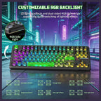 ATTACK SHARK X87 ULTRA Wireless Mechanical Keyboard, 8000Hz Polling Rate, 10000mAh Battery Up to 5000 Hours, Dot-Matrix Screen, 16.8M RGB, Tri-Mode 2.4G Wireless Bluetooth Wired, Hot-Swappable, Shadow Jade