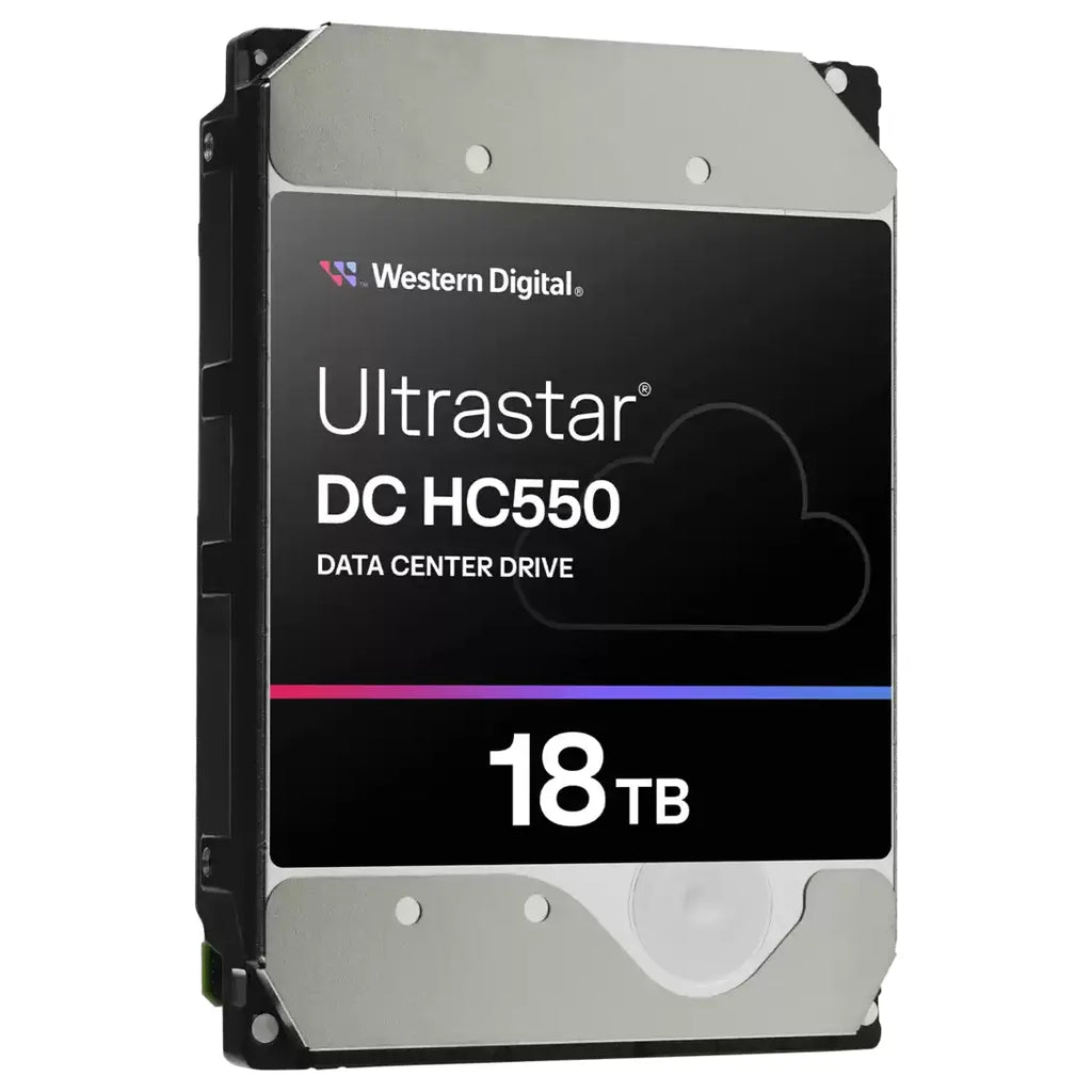 WD Ultrastar DC HC550 18TB HDD, SATA, Up To 269MB/s Transfer Rate, 7200 RPM, 512MB Cache, SE Security, 0F38459
