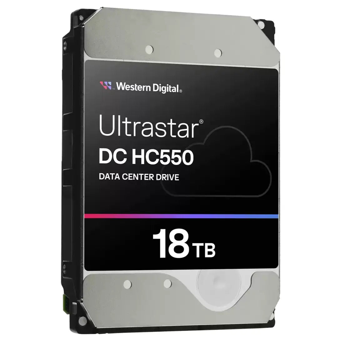 WD Ultrastar DC HC550 18TB HDD, SATA, Up To 269MB/s Transfer Rate, 7200 RPM, 512MB Cache, SE Security, 0F38459