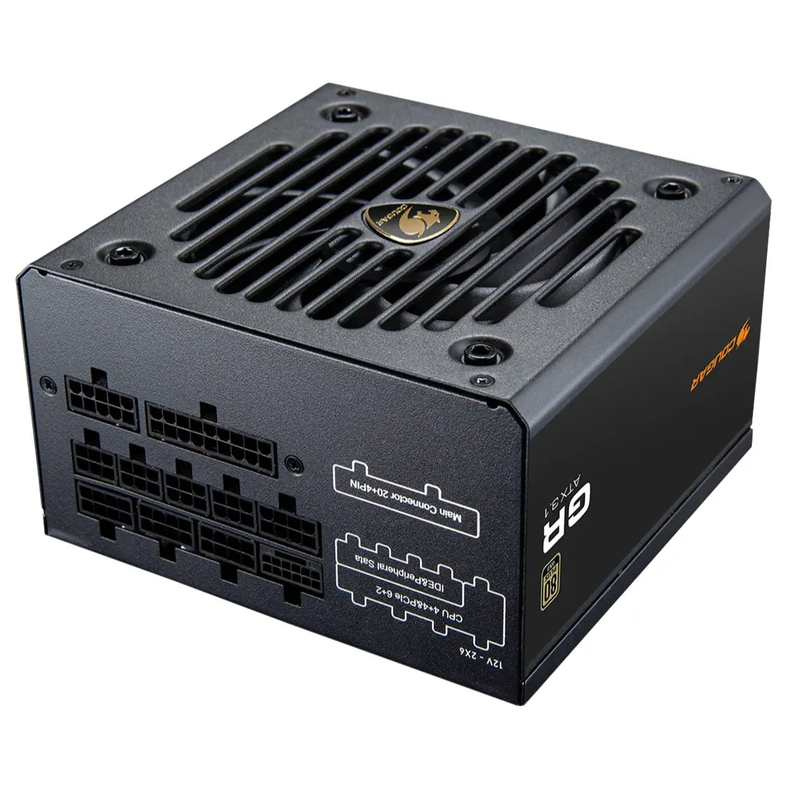 COUGAR GR 750W Fully Modular Power Supply, ATX 3.1 And PCIe 5.1 Ready, 80 Plus Gold Up To 91% Efficiency, Native 12V-2x6 Cable, 140mm Compact Size