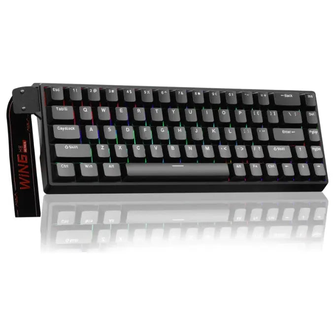 AULA WIN68 HE Wired Magnetic Keyboard, 60% 68-Key Layout, Hall Effect Magnetic Switches, Hot-Swappable Magnetic Sockets, 8000Hz Polling Rate, USB-C Wired, South-Facing RGB, Black