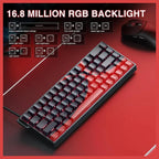 AULA WIN68 HE Pro 68-Key Hall Effect Magnetic Gaming Keyboard, 8000Hz Polling Rate, 0.3ms Latency, Adjustable Actuation 0.02mm-3.44mm, 16.8 Million RGB, Black and Gray
