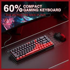 AULA WIN68 HE Pro 68-Key Hall Effect Magnetic Gaming Keyboard, 8000Hz Polling Rate, 0.3ms Latency, Adjustable Actuation 0.02mm-3.44mm, 16.8 Million RGB, Black and Gray