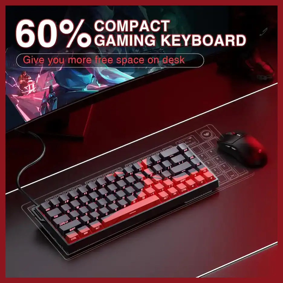 AULA WIN68 HE Pro 68-Key Hall Effect Magnetic Gaming Keyboard, 8000Hz Polling Rate, 0.3ms Latency, Adjustable Actuation 0.02mm-3.44mm, 16.8 Million RGB, Black and Gray