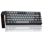 AULA WIN68 HE Pro 68-Key Hall Effect Magnetic Gaming Keyboard, 8000Hz Polling Rate, 0.3ms Latency, Adjustable Actuation 0.02mm-3.44mm, 16.8 Million RGB, Black and Gray