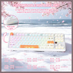 ATTACK SHARK X87 Ultra Wireless Mechanical Keyboard With 8K Wireless Receiver, 8000Hz Polling Rate, 10000mAh Battery Up to 5000 Hours, Dot-Matrix Screen, Hot-Swappable, Iced Orange