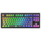 ATTACK SHARK X87 ULTRA Wireless Mechanical Keyboard, Tri-Mode 2.4G Wireless Bluetooth Wired, 8000Hz Polling Rate, 10000mAh Battery Up to 5000 Hours, Dot-Matrix Screen, Hot-Swappable, Ink Shadow