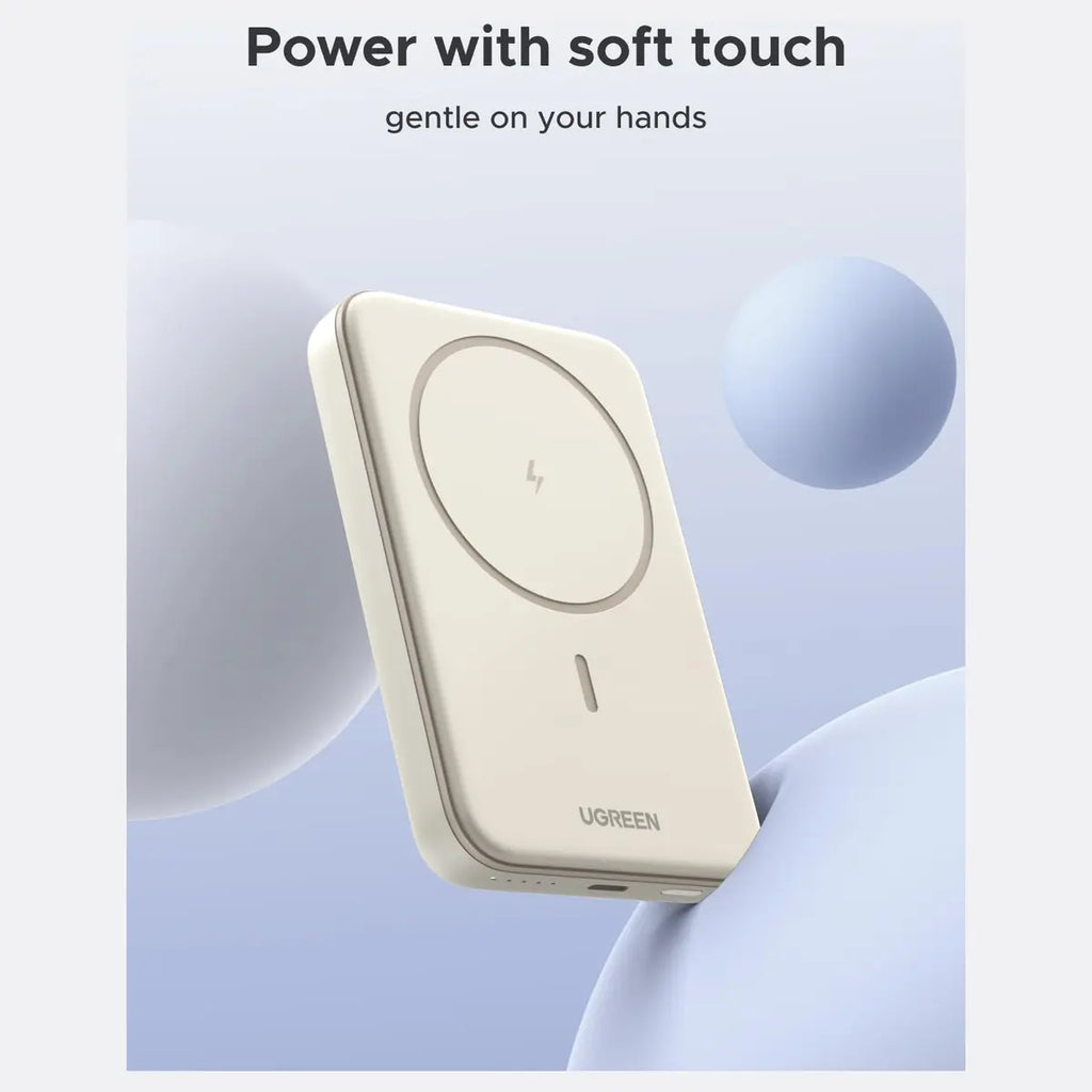 UGREEN 10000mAh Magnetic Wireless Power Bank, 20W USB-C PD Fast Charging, PB561 25208