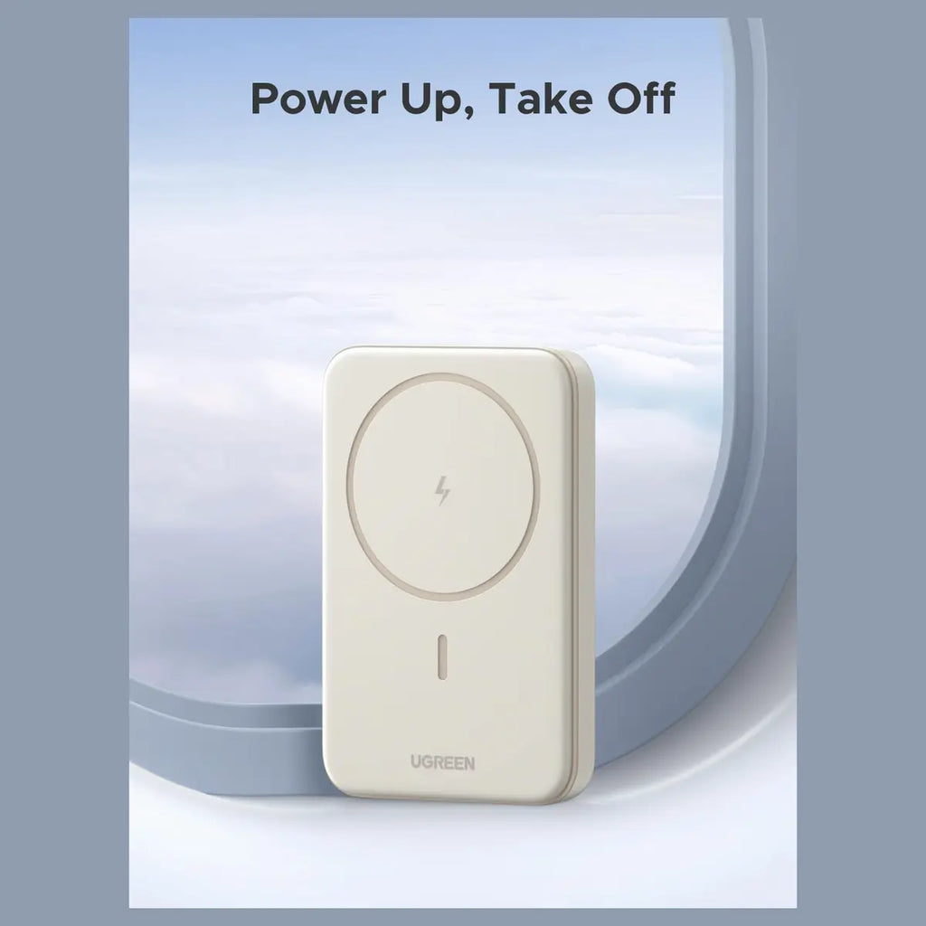 UGREEN 10000mAh Magnetic Wireless Power Bank, 20W USB-C PD Fast Charging, PB561 25208