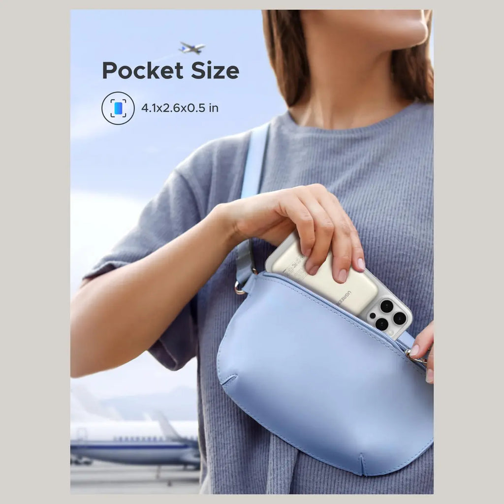 UGREEN 10000mAh Magnetic Wireless Power Bank, 20W USB-C PD Fast Charging, PB561 25208