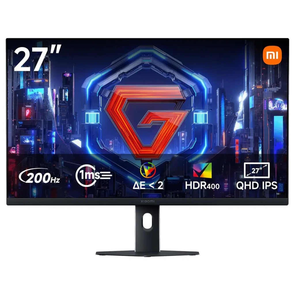 XIAOMI G27Qi 2026 27 Inch 2K Gaming Monitor, 2560 x 1440 QHD, IPS LED, 200Hz, 1ms GTG, FreeSync Premium, HDR400, 100% sRGB, 95% DCI-P3