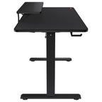 Cougar E-Star 120 Adjustable Height Electric Gaming Desk, 2 Memory Presets, Independent Monitor Stand, Full Desk Mousepad, 1200x600x15mm, Black