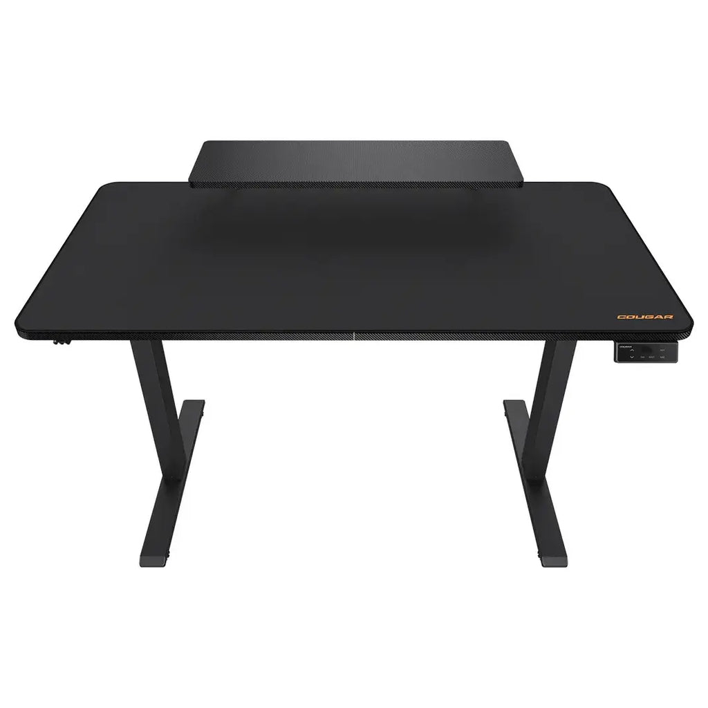 Cougar E-Star 120 Adjustable Height Electric Gaming Desk, 2 Memory Presets, Independent Monitor Stand, Full Desk Mousepad, 1200x600x15mm, Black