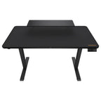Cougar E-Star 120 Adjustable Height Electric Gaming Desk, 2 Memory Presets, Independent Monitor Stand, Full Desk Mousepad, 1200x600x15mm, Black