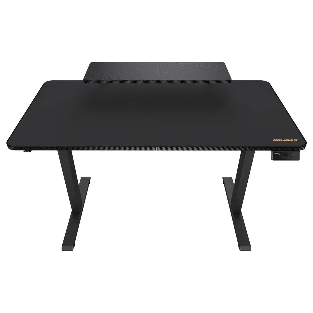 Cougar E-Star 120 Adjustable Height Electric Gaming Desk, 2 Memory Presets, Independent Monitor Stand, Full Desk Mousepad, 1200x600x15mm, Black