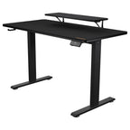 Cougar E-Star 120 Adjustable Height Electric Gaming Desk, 2 Memory Presets, Independent Monitor Stand, Full Desk Mousepad, 1200x600x15mm, Black