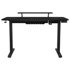 Cougar E-Star 120 Adjustable Height Electric Gaming Desk, 2 Memory Presets, Independent Monitor Stand, Full Desk Mousepad, 1200x600x15mm, Black