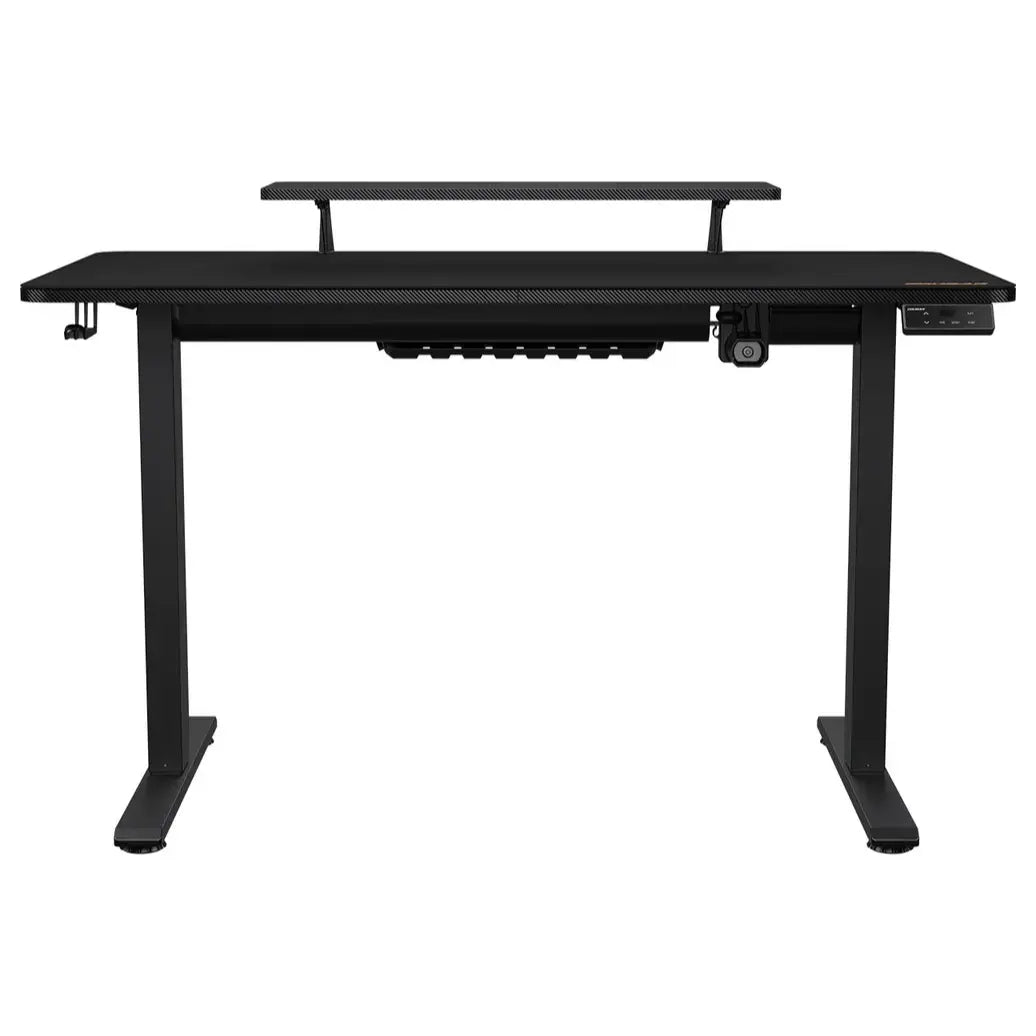 Cougar E-Star 120 Adjustable Height Electric Gaming Desk, 2 Memory Presets, Independent Monitor Stand, Full Desk Mousepad, 1200x600x15mm, Black