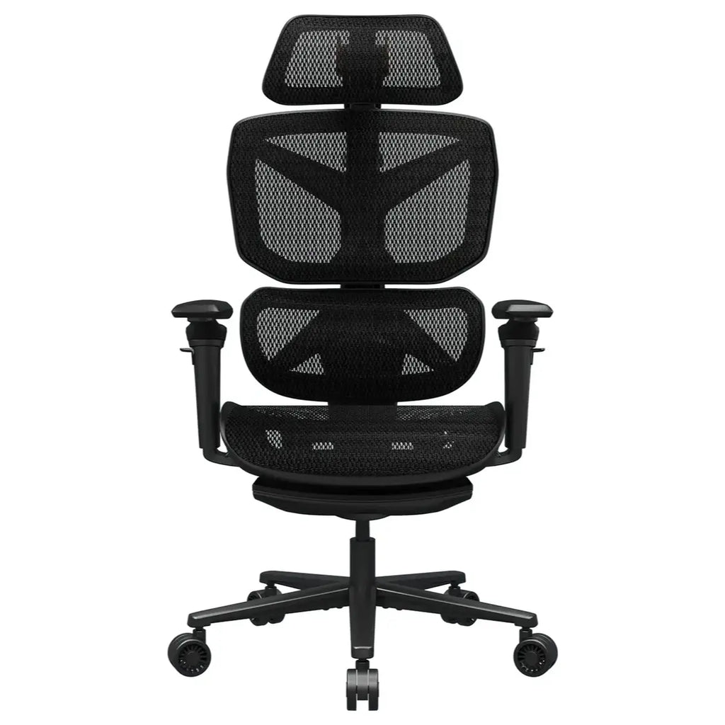 Cougar Terminator Air Ergonomic Gaming Chair, Mesh Seat and Backrest, 3D Adjustable Armrests, 90 to 135 Degrees Backrest Tilt, 120kg Capacity, Black