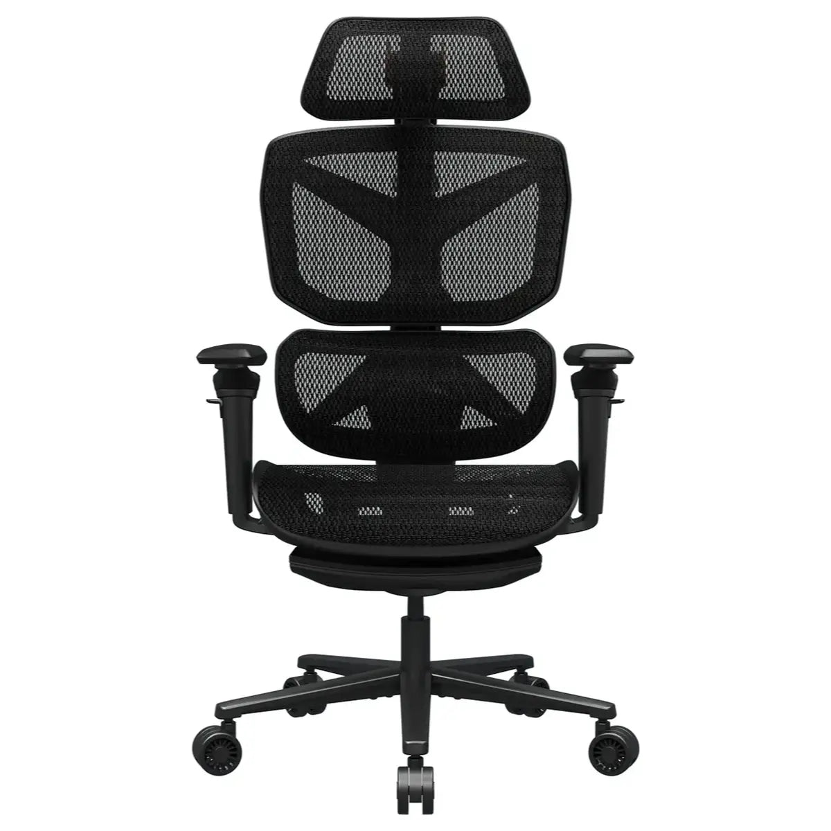 Cougar Terminator Air Ergonomic Gaming Chair, Mesh Seat and Backrest, 3D Adjustable Armrests, 90 to 135 Degrees Backrest Tilt, 120kg Capacity, Black