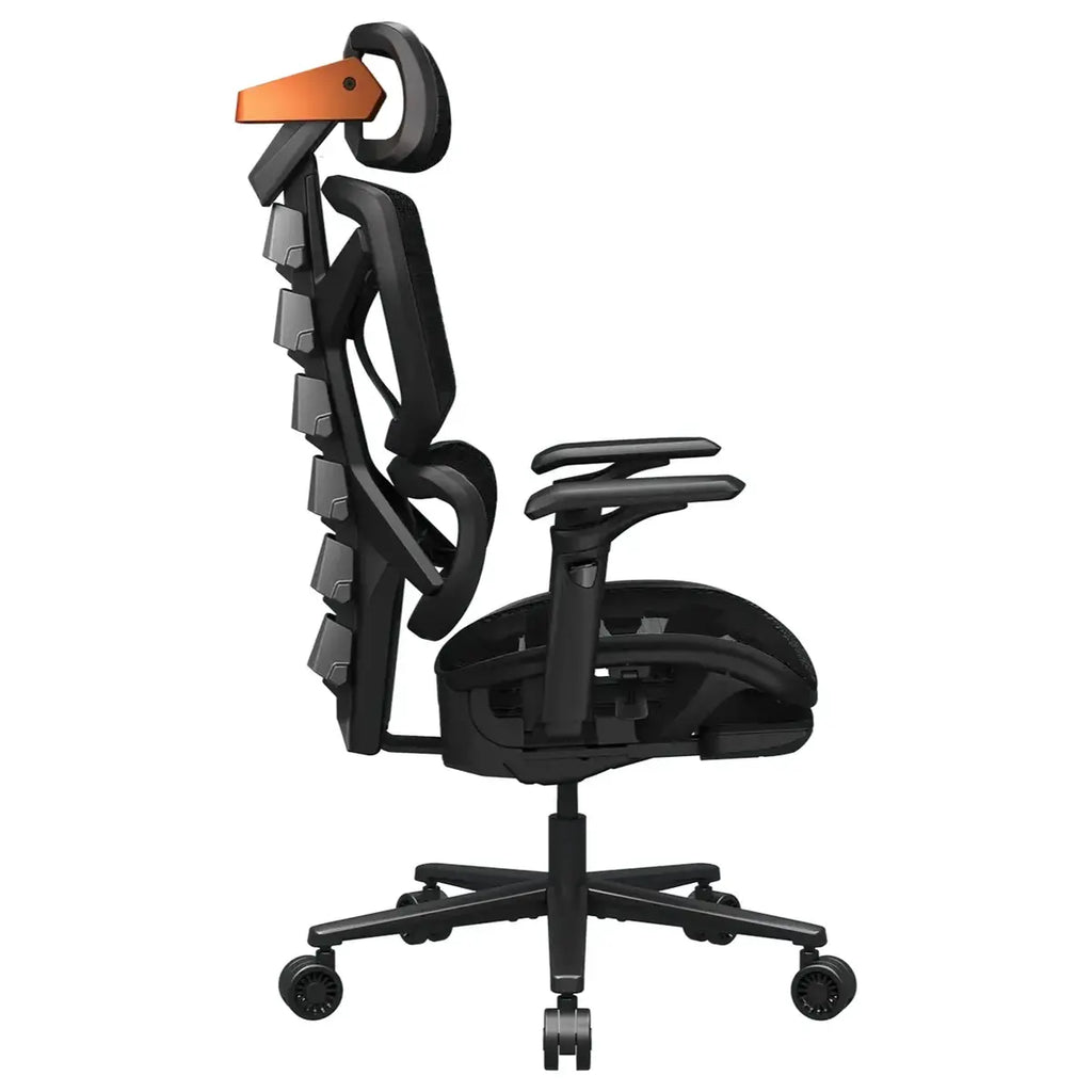 Cougar Terminator Air Ergonomic Gaming Chair, Mesh Seat and Backrest, 3D Adjustable Armrests, 90 to 135 Degrees Backrest Tilt, 120kg Capacity, Black