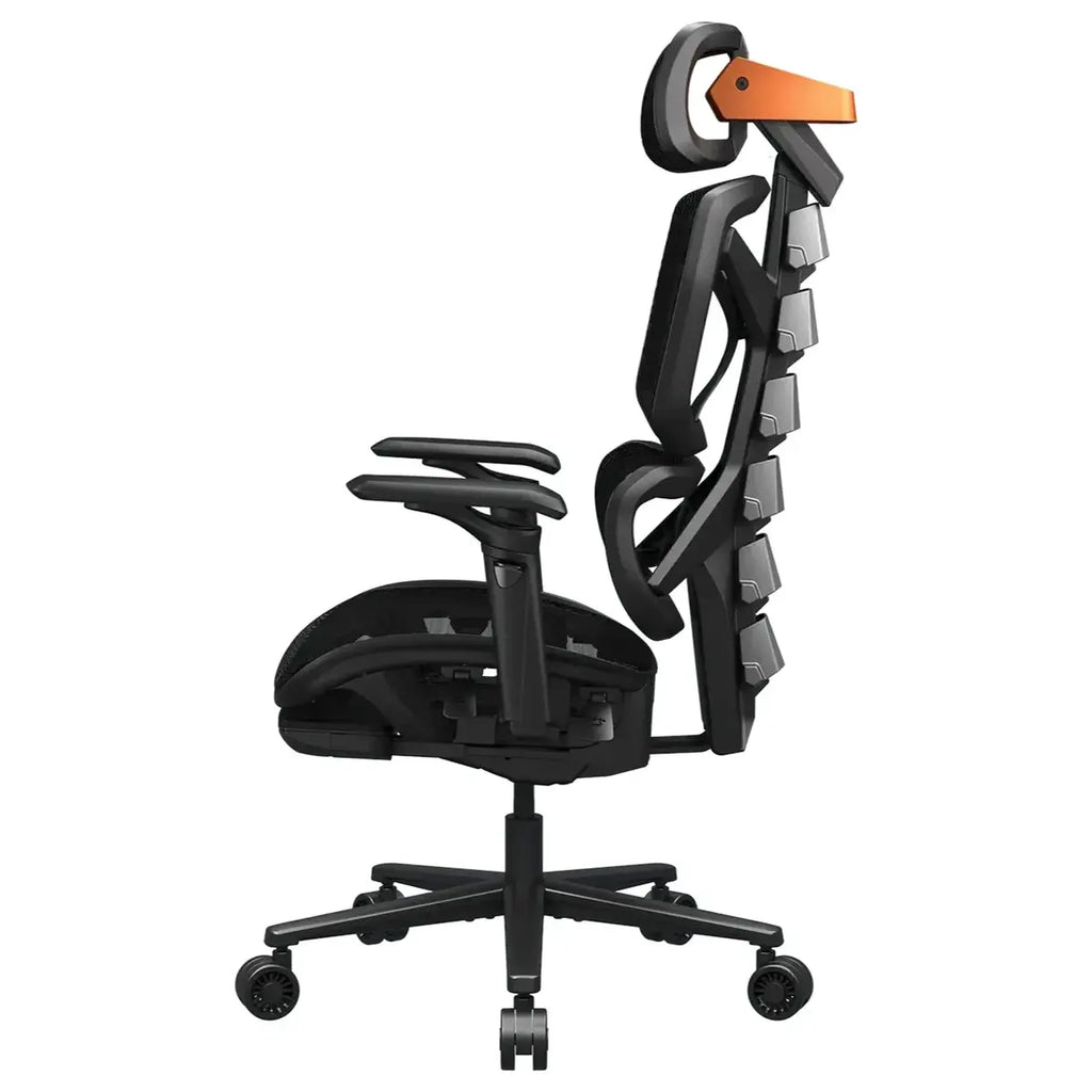 Cougar Terminator Air Ergonomic Gaming Chair, Mesh Seat and Backrest, 3D Adjustable Armrests, 90 to 135 Degrees Backrest Tilt, 120kg Capacity, Black
