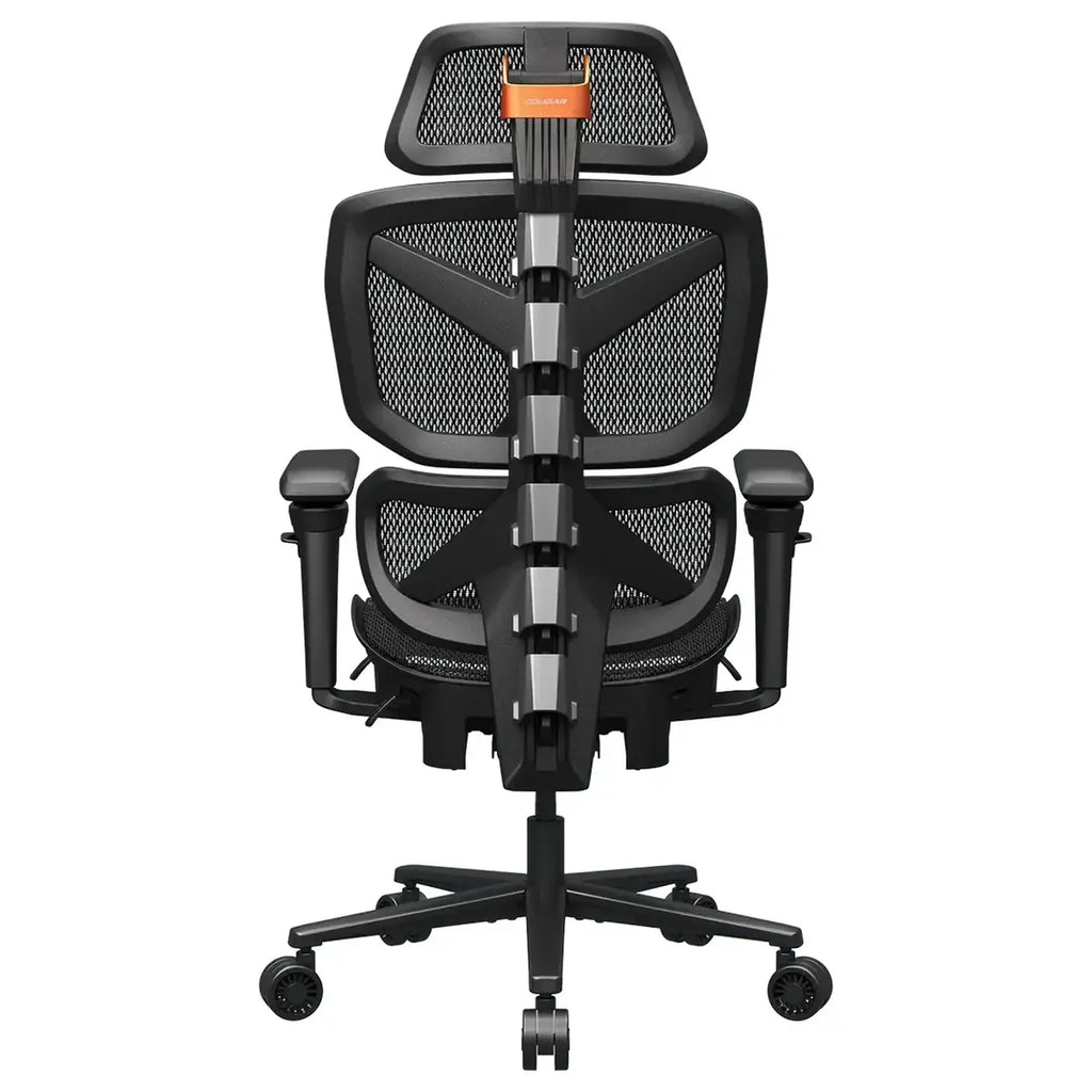 Cougar Terminator Air Ergonomic Gaming Chair, Mesh Seat and Backrest, 3D Adjustable Armrests, 90 to 135 Degrees Backrest Tilt, 120kg Capacity, Black