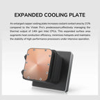Cougar Poseidon Vistek Pro ARGB 360 AIO 3.95-inch IPS TFT LCD 360mm Liquid CPU Cooler, White