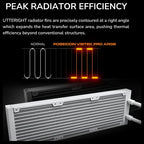 Cougar Poseidon Vistek Pro ARGB 360 AIO 3.95-inch IPS TFT LCD 360mm Liquid CPU Cooler, White