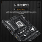 Asus TUF GAMING B850-PLUS WIFI ATX Motherboard, AMD AM5 B850, DDR5 8000+MT/s, PCIe 5.0, 3x M.2, Wi-Fi 7, 2.5Gb LAN, DisplayPort and HDMI, USB 10Gbps and 20Gbps Type-C
