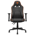 Cougar Fusion S Gaming Chair, 3D Curved Lumbar Support, 2D Adjustable Armrest, Recline 90 to 130 Degrees, Up to 120kg Weight Limit