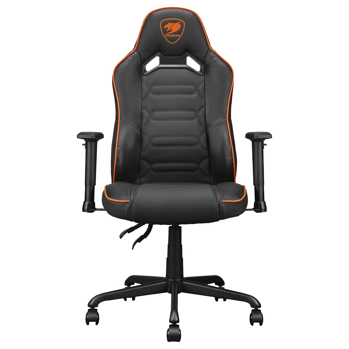 Cougar Fusion S Gaming Chair, 3D Curved Lumbar Support, 2D Adjustable Armrest, Recline 90 to 130 Degrees, Up to 120kg Weight Limit