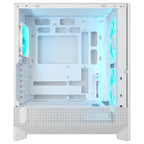 Cougar AIRFACE 180 ARGB ATX Mid Tower PC Case, Tempered Glass, Magnetic Front Filter Panel, Up To 360mm Radiator Support, Up To 340mm GPU Length, 3x ARGB Fans Pre-Installed, White