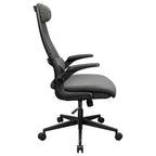 Cougar STRYDER Ergonomic Chair, Imitation Linen Upholstery, Adjustable Headrest, Multi-Density Foam Seat, Ergonomically Contoured Lumbar Zone, Class 4 Gas Lift Cylinder, Gray