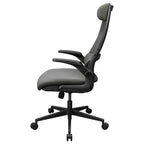 Cougar STRYDER Ergonomic Chair, Imitation Linen Upholstery, Adjustable Headrest, Multi-Density Foam Seat, Ergonomically Contoured Lumbar Zone, Class 4 Gas Lift Cylinder, Gray