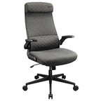 Cougar STRYDER Ergonomic Chair, Imitation Linen Upholstery, Adjustable Headrest, Multi-Density Foam Seat, Ergonomically Contoured Lumbar Zone, Class 4 Gas Lift Cylinder, Gray