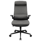 Cougar STRYDER Ergonomic Chair, Imitation Linen Upholstery, Adjustable Headrest, Multi-Density Foam Seat, Ergonomically Contoured Lumbar Zone, Class 4 Gas Lift Cylinder, Gray