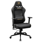Cougar PRYME Gaming Chair, PVC Leather, 3D Armrest, Tunable Seat Depth, Lumbar and Head Pillow, Gold