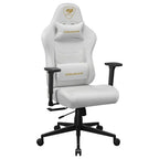 Cougar PRYME Gaming Chair, PVC Leather, High-Back Structure, Tunable Seat Depth, 3D Armrest, Lumbar and Head Pillow, White