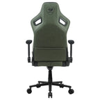 Cougar DEFENSOR S Gaming Chair, PushBack Advanced Lumbar Support, 4D Folding Armrest, High-Density Molding Foam, Magnetic Memory Foam Neck Pillow, Leather-Like Fabric Surface, Army Green F