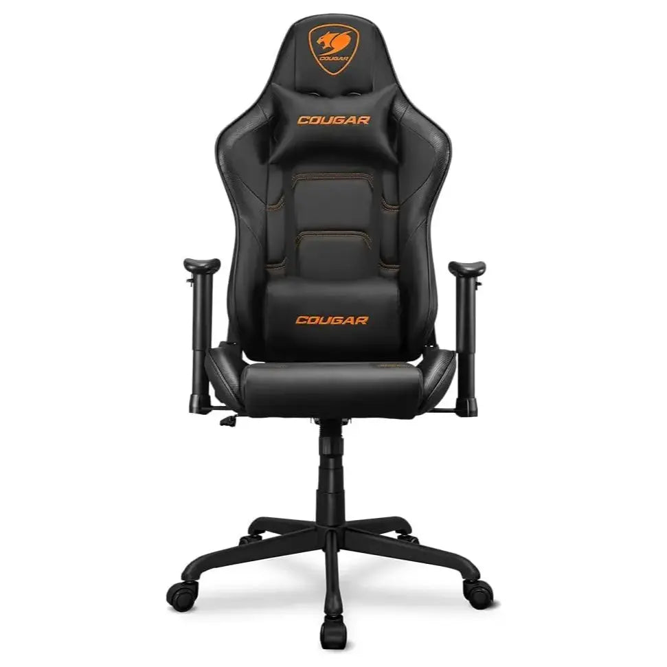 Cougar ARMOR ELITE Ergonomic and Comfortable Gaming Chair, Head and Lumbar Support, Steel Frame and Base, 160 Reclining Backrest, 2D Adjustable Armrest, Black